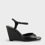 Capone Fanni Genuine Leather Lined Wedge Heel Ankle Strap Women Beige Shoe