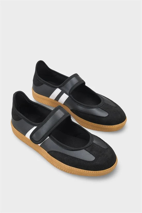 Capone Fianna Adjustable Strap Women Red White Ballet Flat