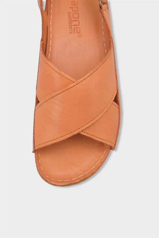 Capone Florina Genuine Leather Soft Comfort Women Black Sandal