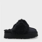 Capone Furry Closed Toe Women Sued Beige Slippers