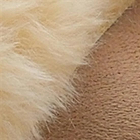 Capone Furry Closed Toe Women Sued Beige Slippers