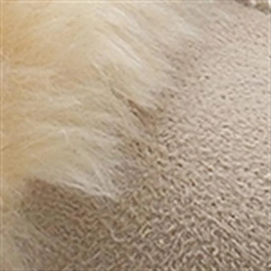 Capone Furry Closed Toe Women Sued Beige Slippers