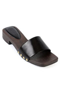 Capone Genuine Leather Suede Women Brown Clog