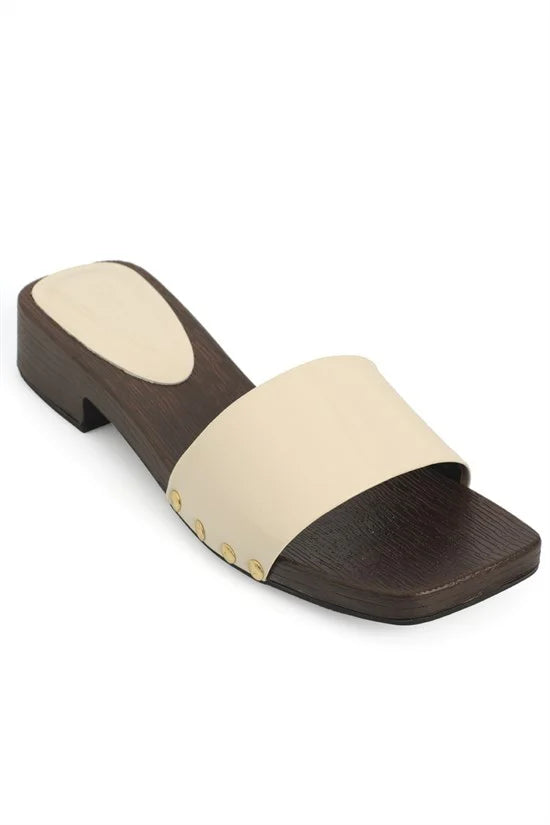 Capone Genuine Leather Suede Women Black Clog