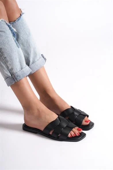 Capone Halsey Women Beige Slide Flat Sandals
