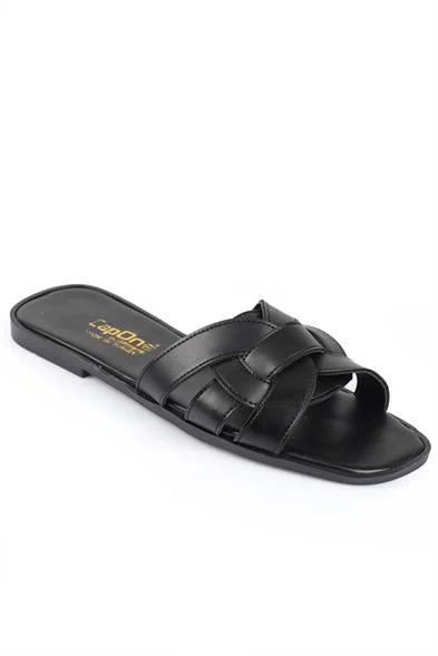 Capone Halsey Women Beige Slide Flat Sandals