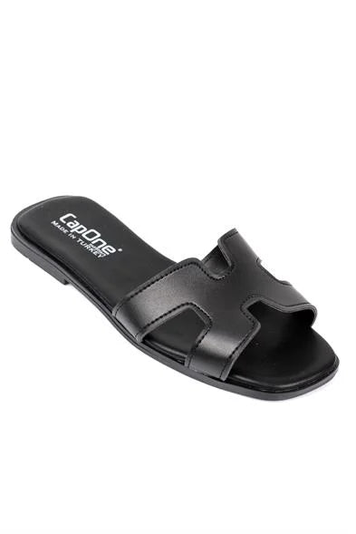 Capone Halsey Women White Slide Flat Sandals