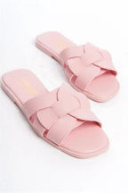 Capone Halsey Women Beige Slide Flat Sandals