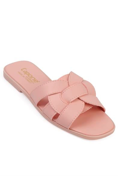 Capone Halsey Women Beige Slide Flat Sandals