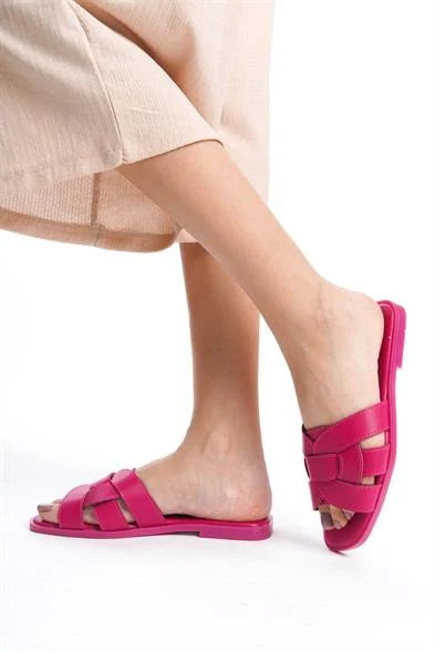 Capone Halsey Women Beige Slide Flat Sandals