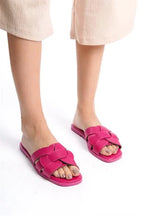 Capone Halsey Women Beige Slide Flat Sandals