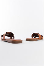 Capone Halsey Women Beige Slide Flat Sandals