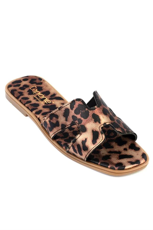 Capone Halsey Women Black Slide Flat Sandals