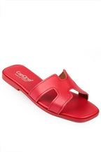 Capone Halsey Women White Slide Flat Sandals