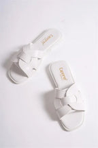 Capone Halsey Women Beige Slide Flat Sandals
