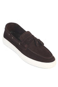 Capone Hammad Genuine Leather Suede Tassel Genuine Leather Lined Men Loafer
