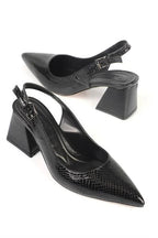Capone Ruby Soft Padded Insole Ženske crne cipele na petu