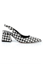Capone Ruby Soft Padded Insole Women Houndstooth Heeled Shoes
