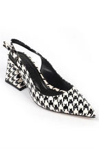 Capone Ruby Soft Padded Insole Women Houndstooth Heeled Shoes