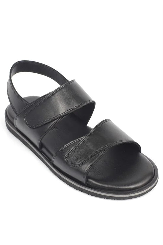 Capone Hook and Loop Double Band Open Toe Men Sandal