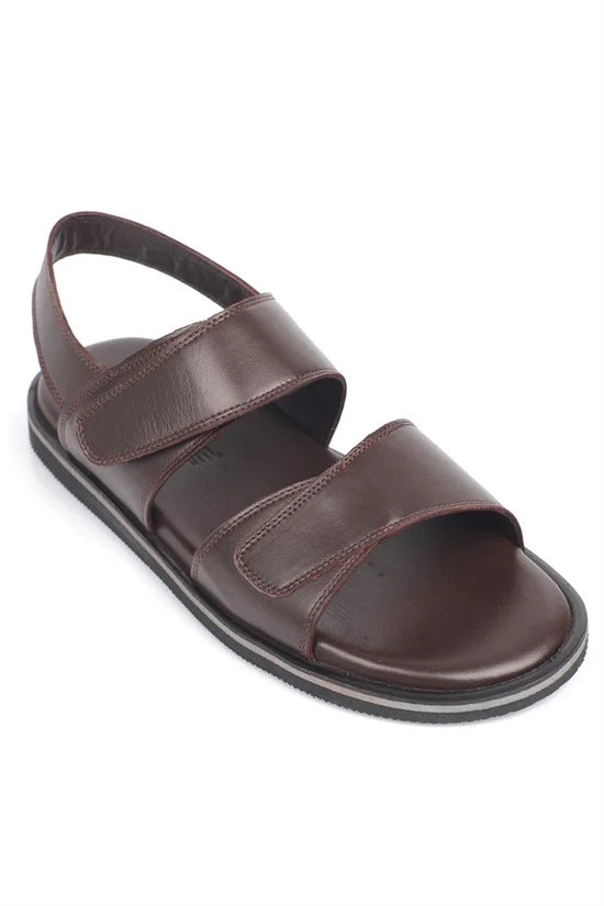 Capone Hook and Loop Double Band Open Toe Men Sandal