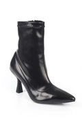 Capone Isla Stretch Pointed Toe High Heel Elegant Women Black Ankle Boot