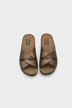 Capone Janel 107090 Ženske zlatne slingback udobne anatomske sandale