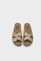 Capone Janel 107090 Ženske zlatne slingback udobne anatomske sandale