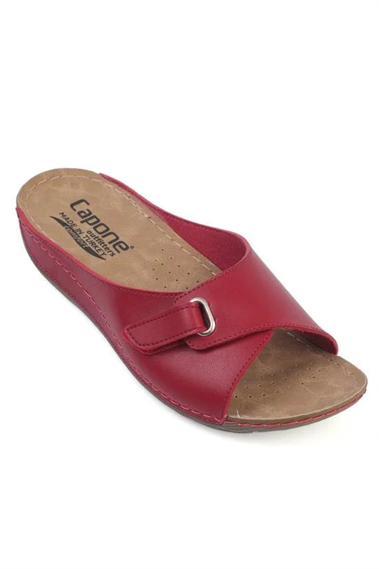 Capone Jenn Z0397 Women White Slide Comfort Anatomical Sandals