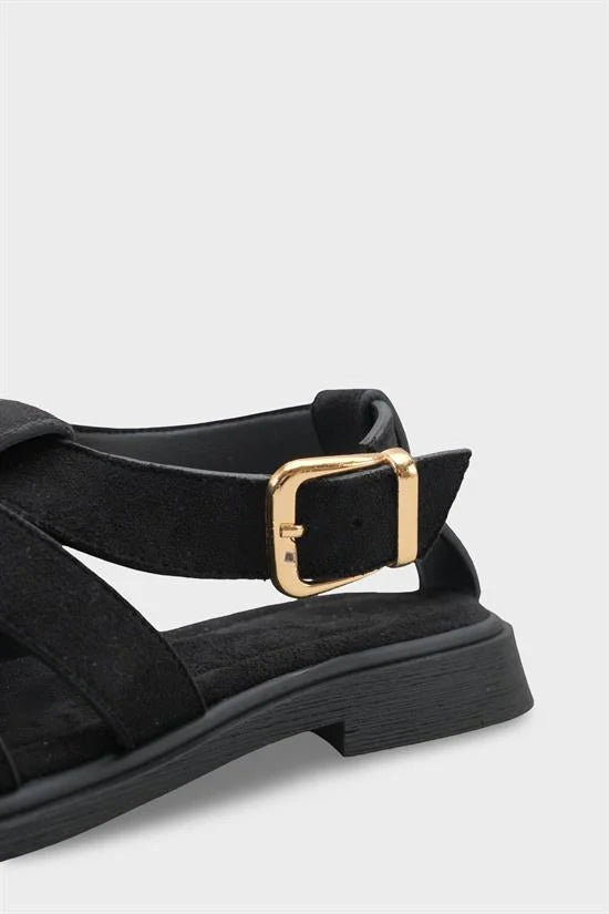 Capone Jennife Suede Look Gladiator Women Sued Mink Sandal