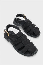Capone Jennife Suede Look Gladiator Women Sued Mink Sandal