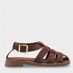 Capone Jennife Suede Look Gladiator Women Sued Mink Sandal