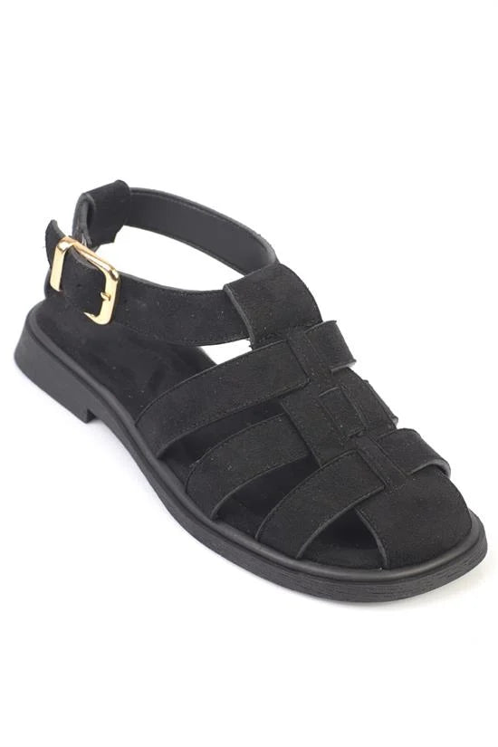 Capone Jennife Suede Look Gladiator Women Sued Mink Sandal