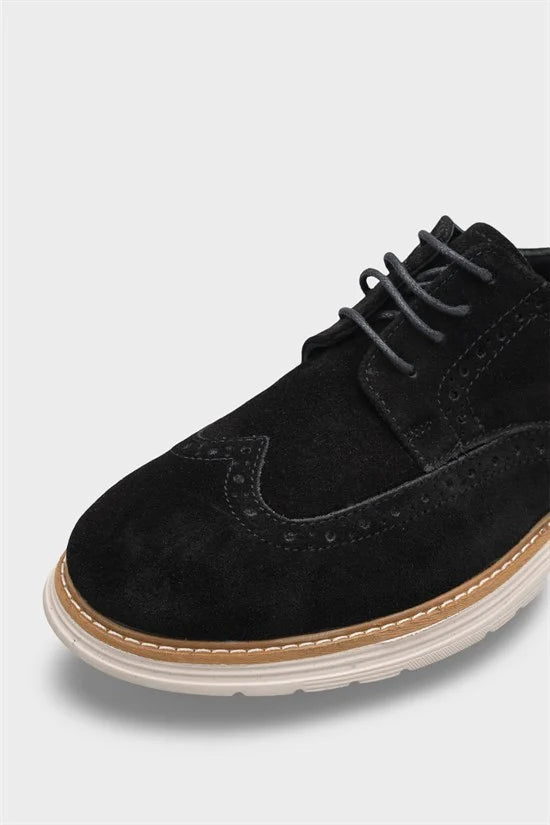 Capone Joachim Genuine Leather Suede Lace-Up Genuine Leather Lined Men Loafer