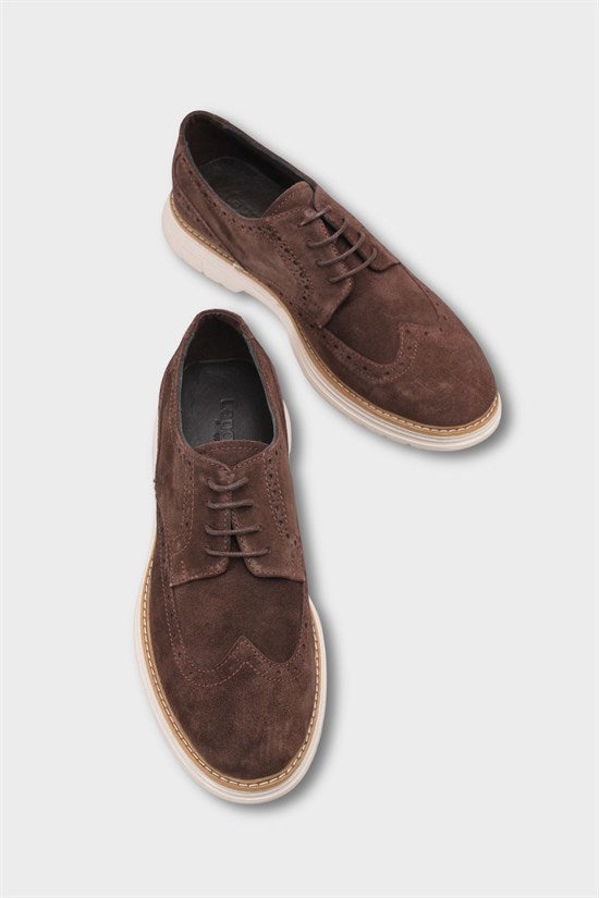 Capone Joachim Genuine Leather Suede Lace-Up Genuine Leather Lined Men Loafer