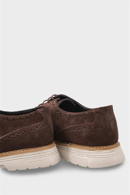 Capone Joachim Genuine Leather Suede Lace-Up Genuine Leather Lined Men Loafer