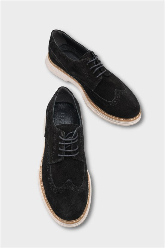 Capone Joachim Genuine Leather Suede Lace-Up Genuine Leather Lined Men Loafer