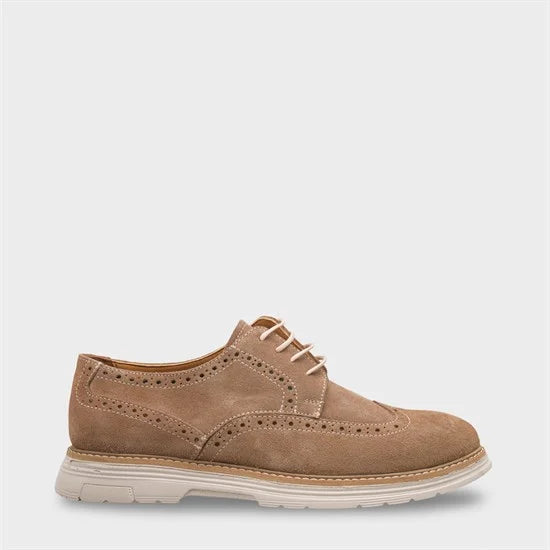 Capone Joachim Genuine Leather Suede Lace-Up Genuine Leather Lined Men Loafer