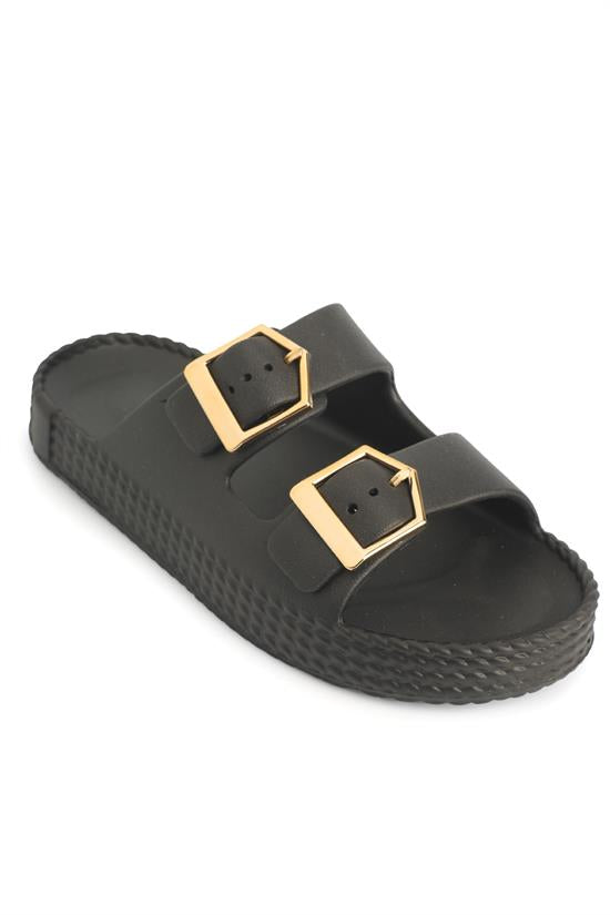 Capone Jolyn EVA Double Buckle Women Beige Sandal