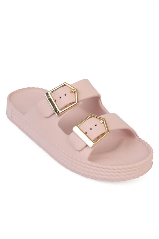 Capone Jolyn EVA Double Buckle Women Beige Sandal