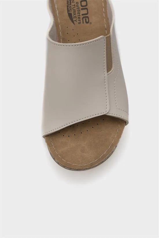 Capone Jude Z5414 Women Beige Slide Comfort Anatomical Sandals