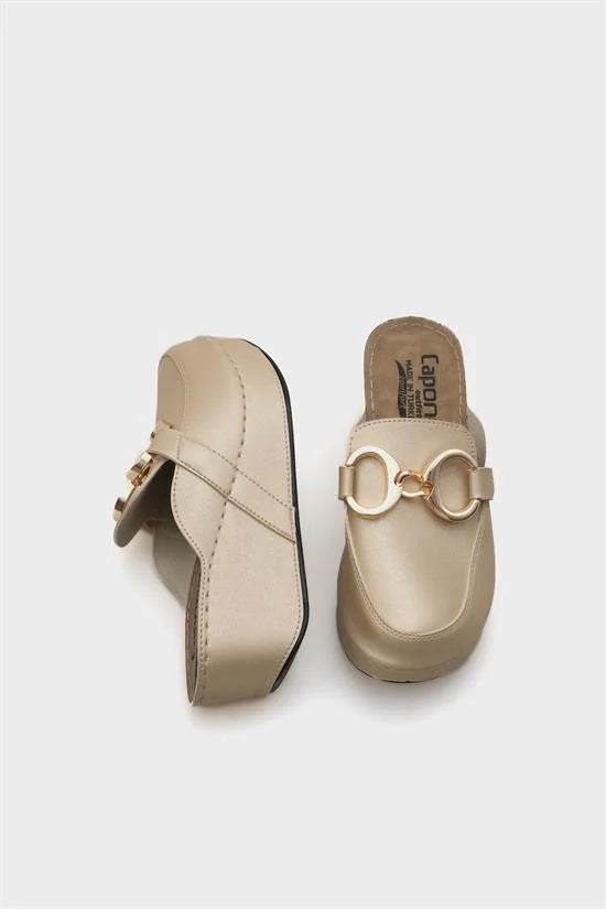 Capone Julia Women Beige Slingback Comfort Anatomical Sandals