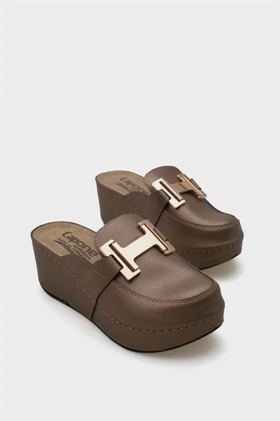 Capone Justin 612005 Women Beige Slingback Comfort Anatomical Sandals