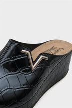 Capone Kailey 6145 Women Black Platform V Clip Accessory Sandals