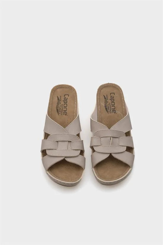 Capone Kamila 6319 Women Brown Slingback Comfort Anatomical Sandals