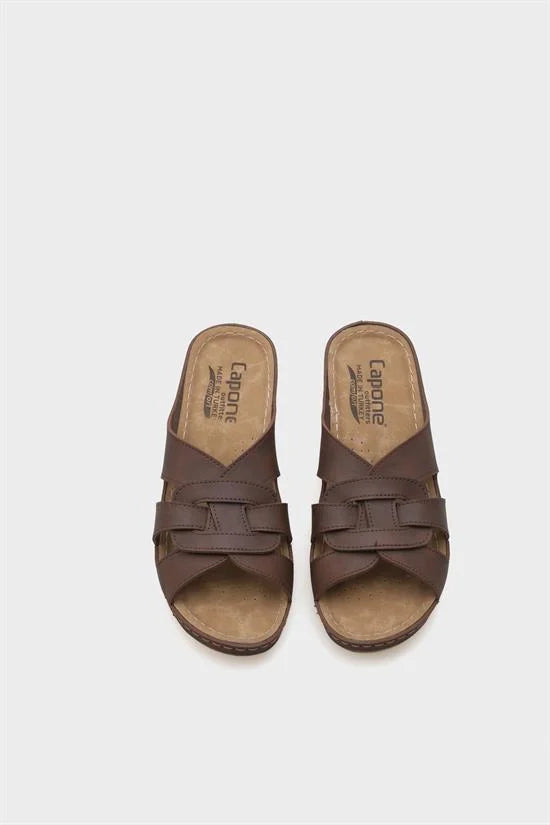 Capone Kamila 6319 Women Brown Slingback Comfort Anatomical Sandals
