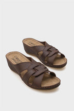 Capone Kamila 6319 Women Brown Slingback Comfort Anatomical Sandals