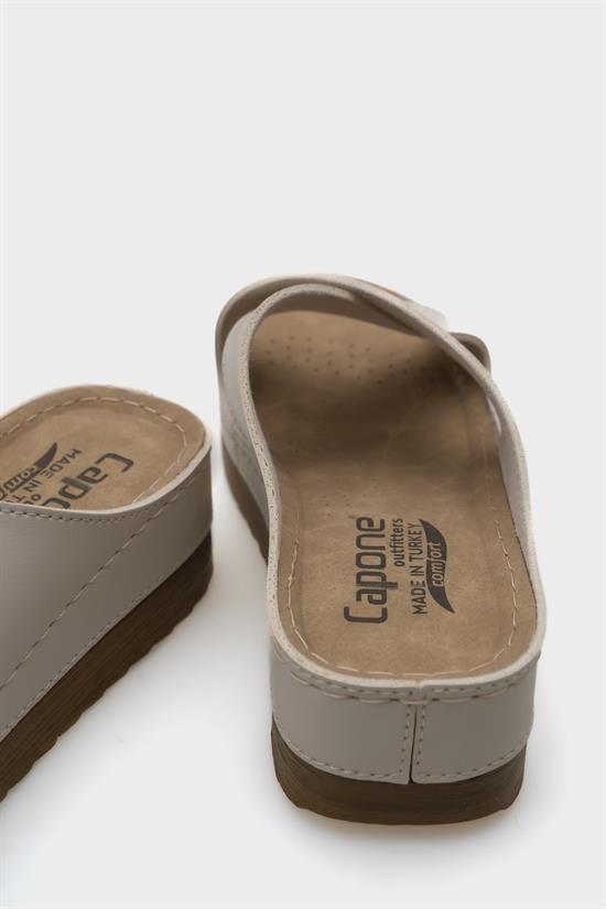 Capone Kandy Z0632 Women Navy Slide Comfort Anatomical Cross Band Sandals