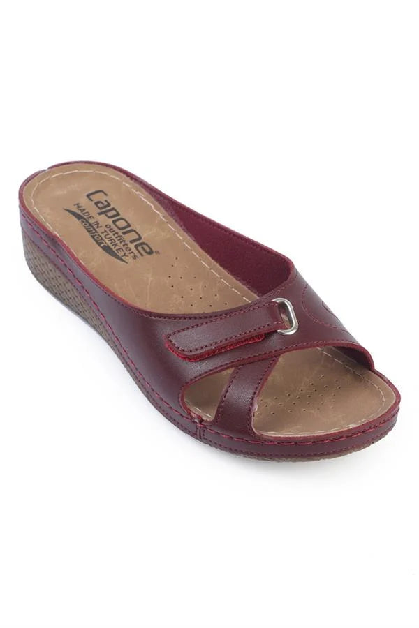 Capone Karen Z0777 Women Black Slide Comfort Anatomical Sandals