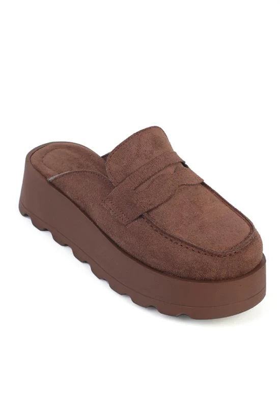 Capone Karrie Furry Faux Suede Women Sued Black Clogs